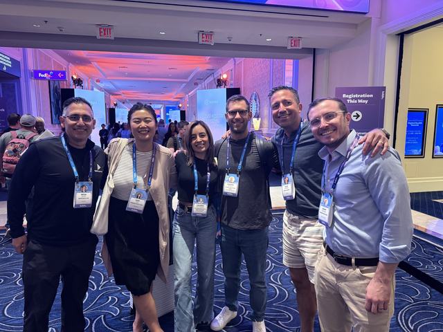 Group photo of ClinX clinicians connecting in person