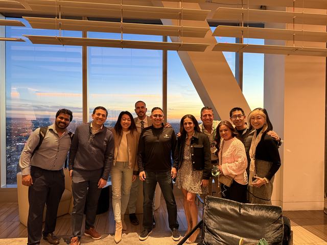 ClinX members connecting at a professional community event